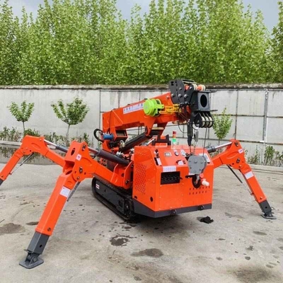 Gru cingolata Spider a doppia potenza da 3 tonnellate, 5 tonnellate, 8 tonnellate con braccio mobile