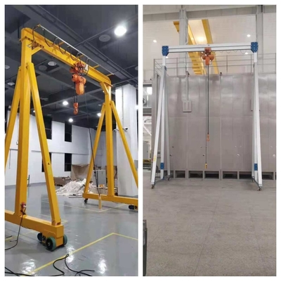 La lega di alluminio mobile ha usato il cavalletto portatile elettrico Crane With Chain Hoist 3T 5T