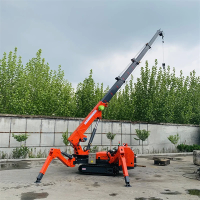 Telescopic spider crane da 2500 kg per attività di sollevamento e spostamento di pesanti merci