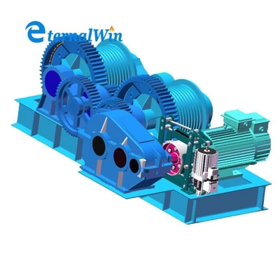 Ventilatore a frizione elettrico a doppio tamburo da 30 tonnellate 300kn