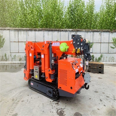 Gru telescopica 2 Ton Mini Crawler Crane del ragno dell'asta del CE