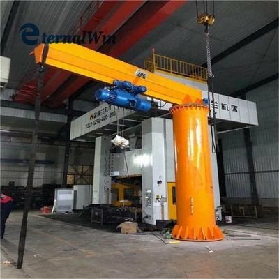 Colonna elettrica personalizzata Jib Crane montata 360 gradi di rotazione con sollevamento elettrico catena
