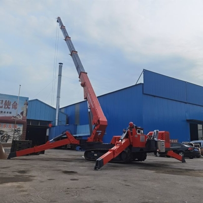 Il ragno elettrico della costruzione del motore diesel solleva 12 la gru del ragno del cellulare di tonnellata 22.5m