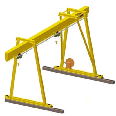 Cavalletto singolo di viaggio elettrico Crane Rubber Tyred Mobile Gantry 5T 10T della trave