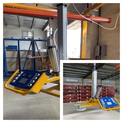 attrezzatura di sollevamento di vetro di vuoto del sollevatore di vetro pneumatico 300-500kg con Jib Crane