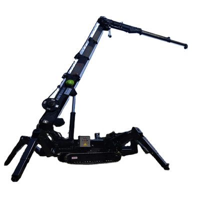 Telescopic Boom Mini Spider Crane Acciaio 3 tonnellate Capacità di sollevamento Potenza elettrica/diesel Giallo/rosso/verde