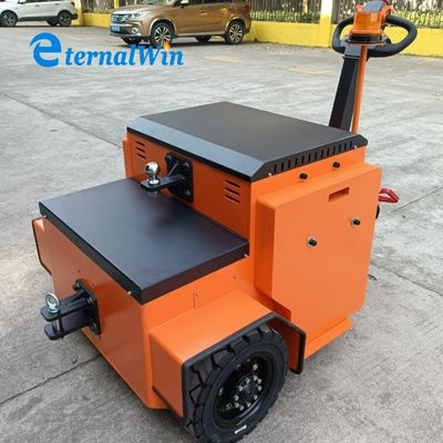 Trattore elettrico da 20 tonnellate di capacità con freno elettromagnetico e ruote piene in gomma per la movimentazione di carichi pesanti
