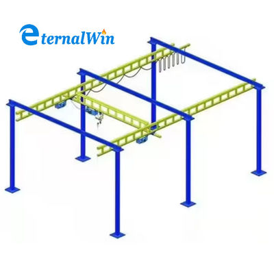 380V Fonte di alimentazione Forza di acciaio KBK macchina gru aerea con prestazioni di velocità personalizzate
