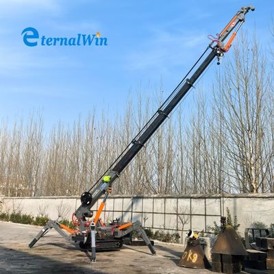 Controllo remoto Mini Spider Crane 250 KW Potenza del motore per sollevamento liscio e versatile