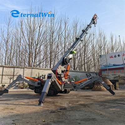 Granata a spider crawler a controllo remoto per progetti di costruzione 9,6 metri lunghezza di cinghia 15 metri altezza massima di sollevamento