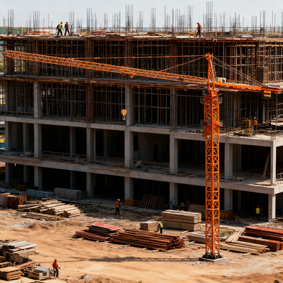 Sezione mastello Dimensione 2x2x3m Granata torre di costruzione con altezza libera 30,1m Progettata per operazioni a carico pesante
